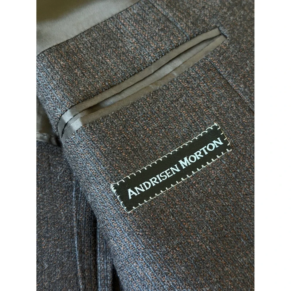 Canali Proposta Mens 100% Wool 3-Button Sport Coat Blazer Italy Brown 58 L